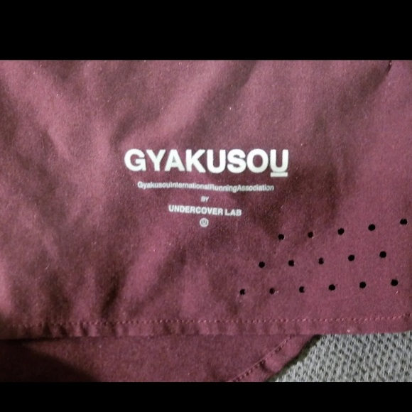 Nike Gyakusou Red Shorts Undercover Lab Dri-fit Running Medium - Picture 2 of 4